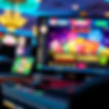 A computer screen displaying an online casino interface