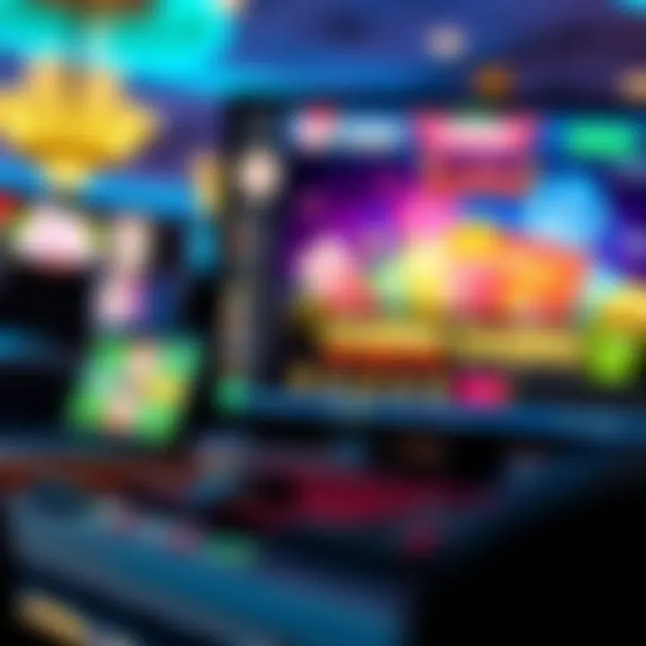 A computer screen displaying an online casino interface