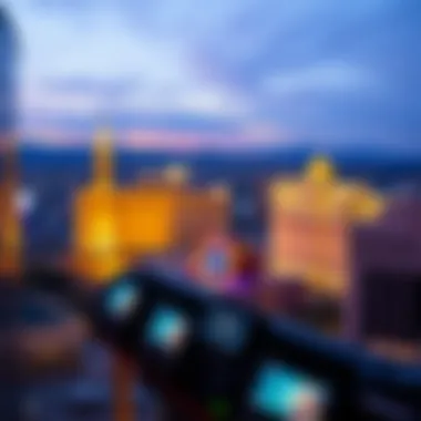 Stunning View of the Las Vegas Strip View from the Bellagio Suite overlooking the Las Vegas Strip