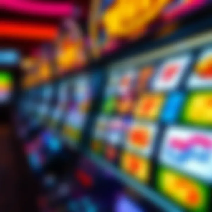 Close-up of a winning slot machine