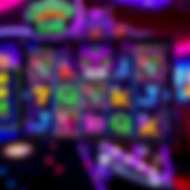 Gameplay interface showcasing the vibrant symbols and features of the slot game