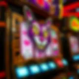 Intricate Design of the Cheshire Cat Slot Machine Intricate design of the Cheshire Cat slot machine featuring whimsical graphics