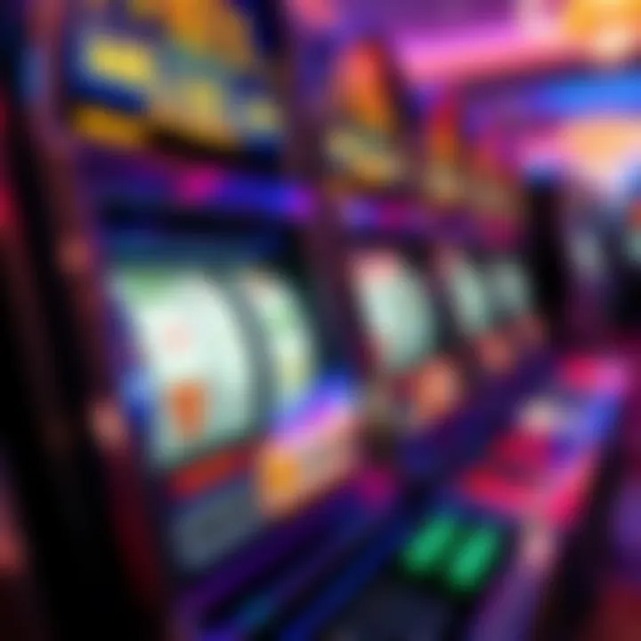 Conceptual illustration of mathematical equations related to slot machine payouts