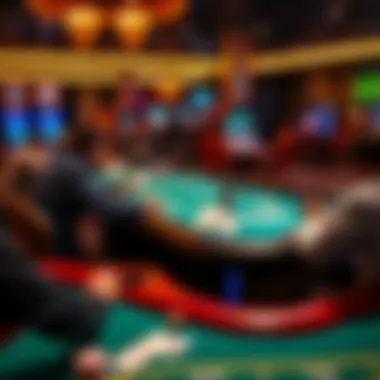 Dynamic Virtual Poker Gameplay A virtual poker table with animated players and cards in action