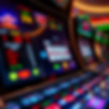 User Interface of an Electronic Poker Machine An advanced electronic poker machine showcasing its user interface