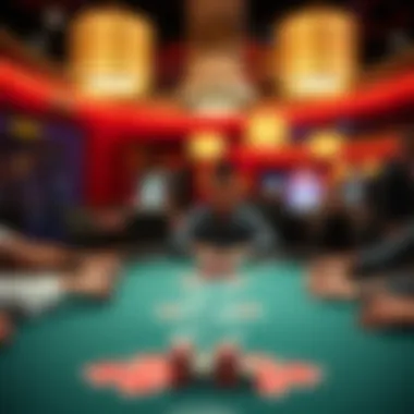 Energetic atmosphere of a poker room