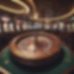 Virtual casino environment showcasing online spins