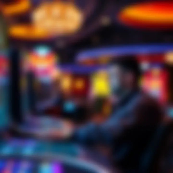 Online Casino Gaming Experience Player enjoying a gaming experience at an online casino