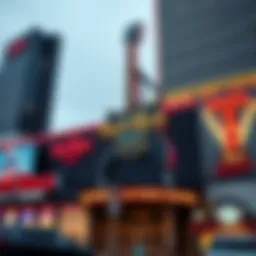 Exterior view of the Hard Rock Hotel & Casino showcasing its iconic guitar sign