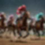 A majestic thoroughbred racing at full speed