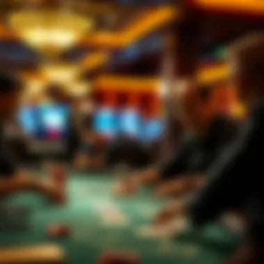 The Art of Dealer Interaction Dealer interacting with players at a live blackjack table