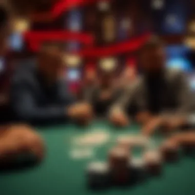 Strategic Poker Gameplay Illustration of strategic poker gameplay