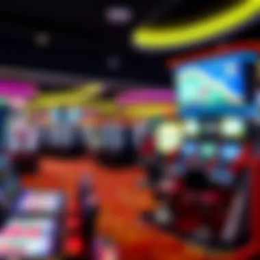 Interior of the casino with vibrant gaming floors and luxurious design