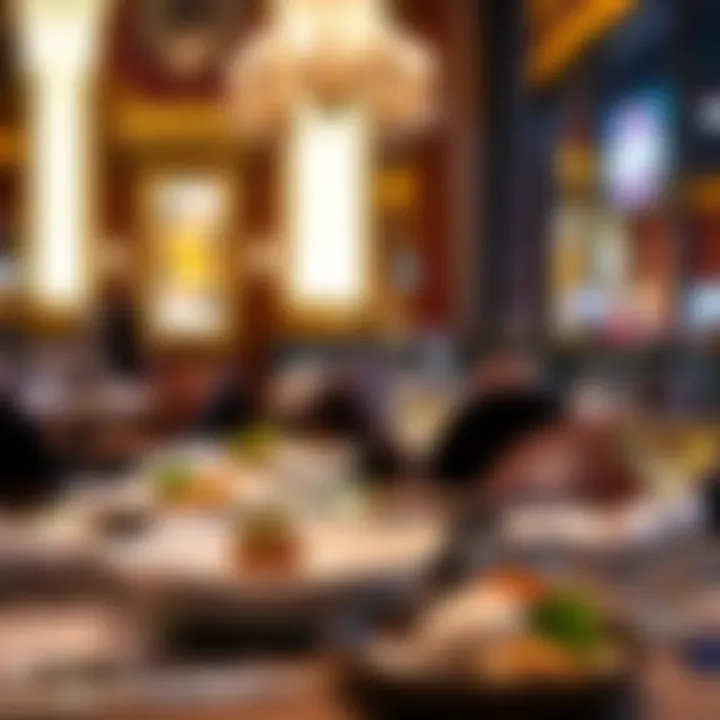 Elegant dining setup featuring gourmet dishes at The Nugget