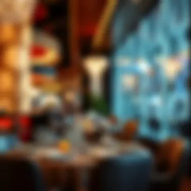 Exquisite dining ambiance highlighting culinary offerings