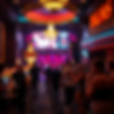 Vibrant nightlife scene with entertainment and events