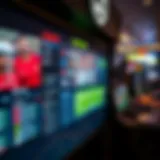 High-tech betting interface showcasing various sports.