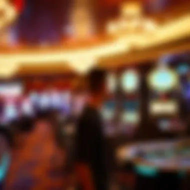 Luxurious gaming area within MGM Resorts