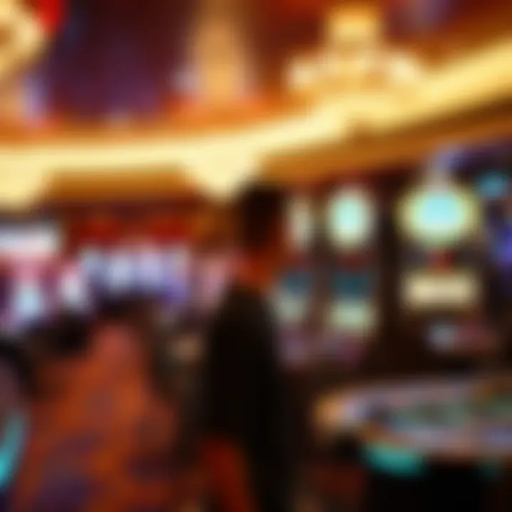 Luxurious gaming area within MGM Resorts