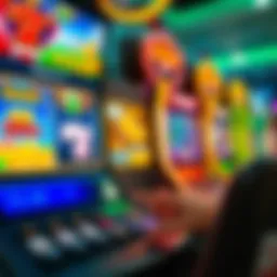 Vibrant online slot machine interface showcasing various themes