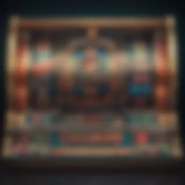 Diverse Online Slot Game Themes A vibrant online slot machine game interface displaying various themes and graphics.