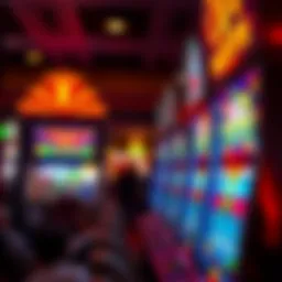 Colorful Vegas style slot machine showcasing vibrant graphics