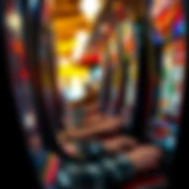 Player Engagement in Slot Games Excited player engaging with a slot machine