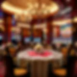 Elegant dining setup at Wynn Slots Buffet