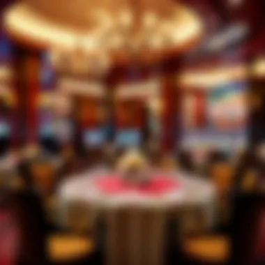 Elegant Dining Experience at Wynn Slots Buffet Elegant dining setup at Wynn Slots Buffet