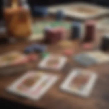 Exploring Card Game Genres Illustration depicting different card game genres