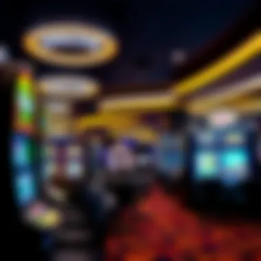 Dynamic gaming floor showcasing various games