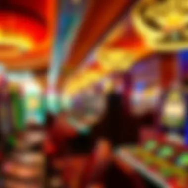 Exciting casino gaming environment with vibrant lights