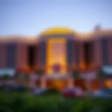 Exterior view of Hard Rock Resort Casino showcasing modern architecture