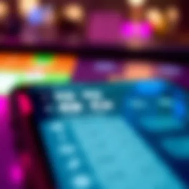 Close-up of a smartphone displaying lottery engagement features