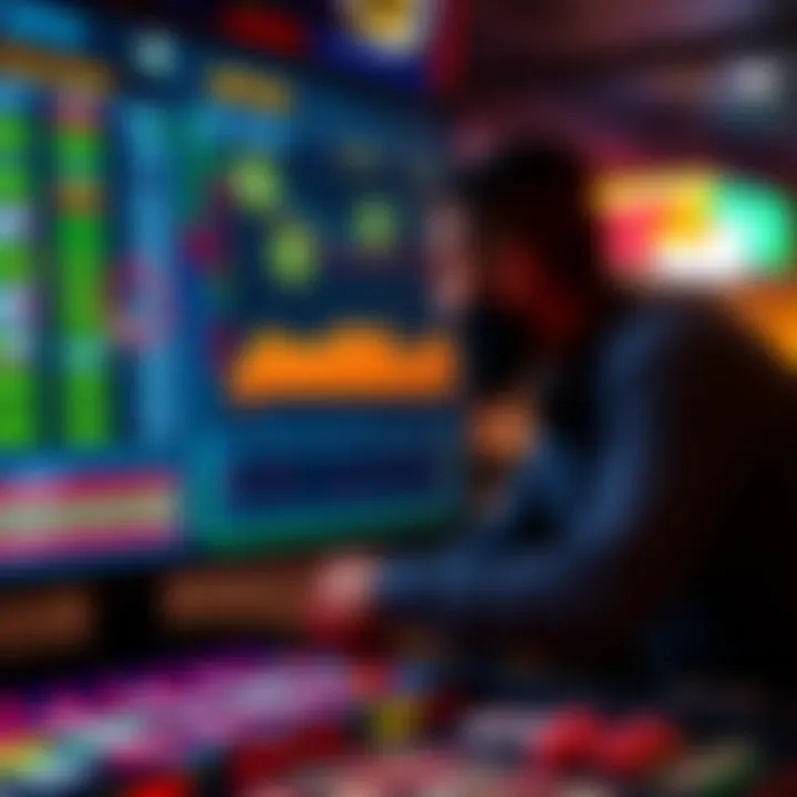 A strategic analysis of betting strategies on a digital interface.