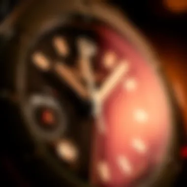 Close-up of Hublot WPT watch dial and features