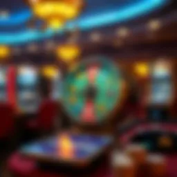 Visual representation of free spins in online gambling