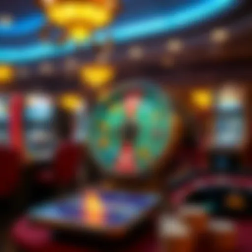 Visual representation of free spins in online gambling