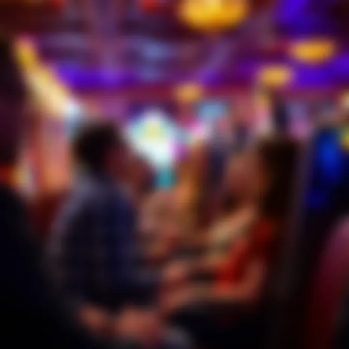 An engaging scene of players enjoying diverse slot games on JackpotCity