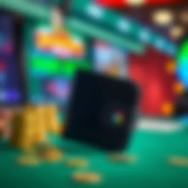 A secure digital wallet symbolizing safe transactions in online gambling