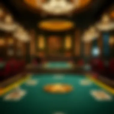 Luxurious kings poker table with premium materials