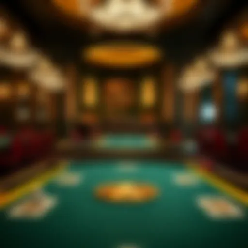 Luxurious kings poker table with premium materials