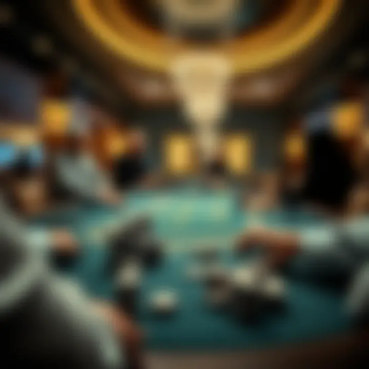 Strategic gameplay at a kings poker table