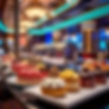 Decadent Desserts at Las Vegas Buffets Gourmet desserts displayed in a lavish buffet