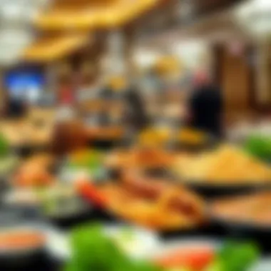 Diverse Culinary Delights at Las Vegas Buffets Luxurious buffet spread featuring diverse cuisines