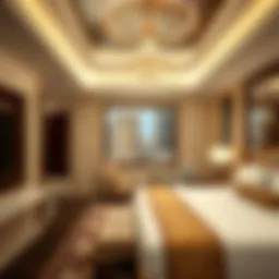 Luxurious suite at a five-star hotel in Las Vegas