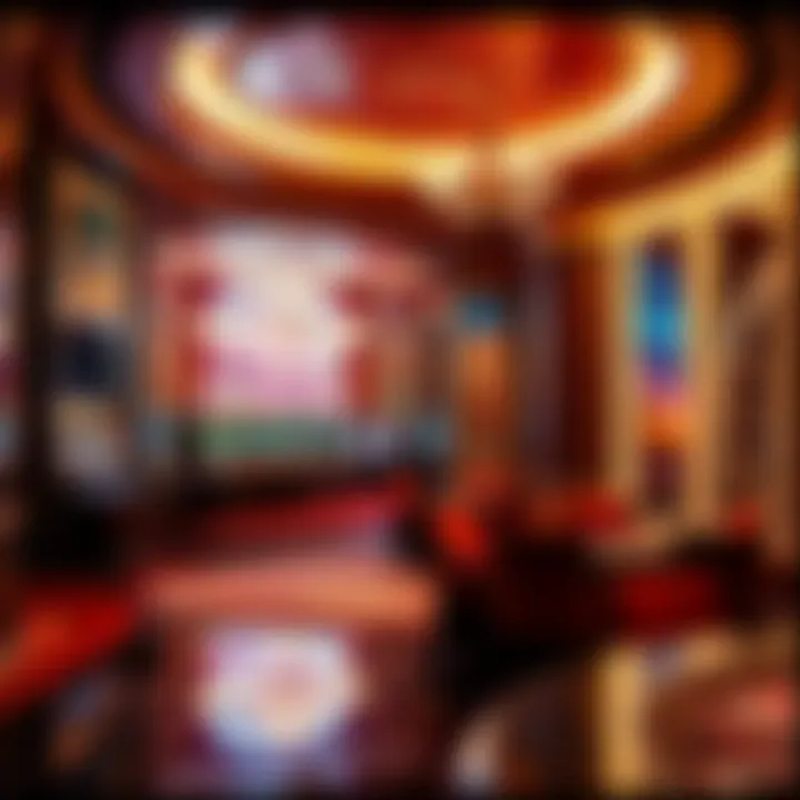 Themed interior of a unique Las Vegas hotel