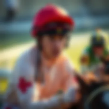 Jockey Statistics and Insights A jockey in action, displaying focus and determination during a race