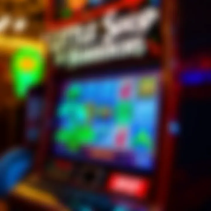 Gameplay screen highlighting unique features and bonuses of the slot machine