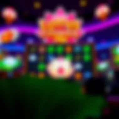 Lotus Flower slot game interface showcasing vibrant graphics